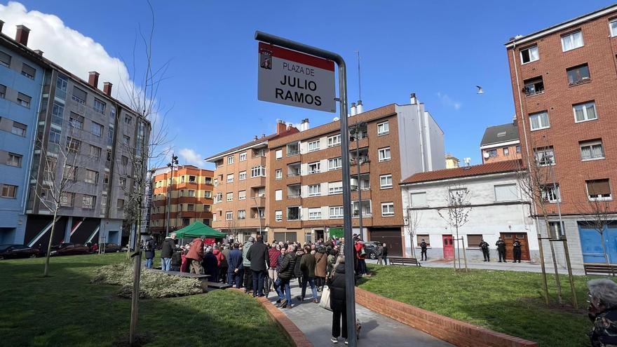 La inauguración de la plaza en honor a Julio Ramos, en imágenes