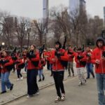 Las gaitas de Gijón se hacen oír en Central Park de Nueva York: «Estamos aprovechando al máximo»