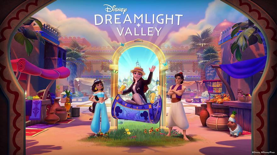 Aladdin y Jasmine llegan a Disney Dreamlight Valley con nuevas misiones y eventos especiales