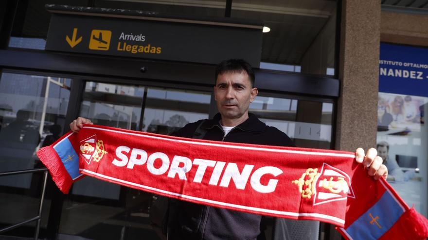 Garitano ya está en Gijón, al rescate del Sporting: «Lograremos el objetivo con la ayuda de todos»