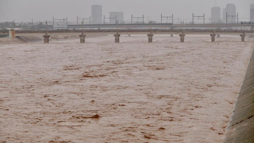 El Túria solo alcanzó la mitad de su capacidad el 29-O