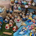 Así se vivió el mercado de Güevos Pintos en Pola de Siero: arte, color y tradición en el parque Alfonso X El Sabio