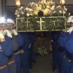 La procesión del Cristo de los Mineros en León recuerda a los cinco fallecidos en la mina de Cerredo