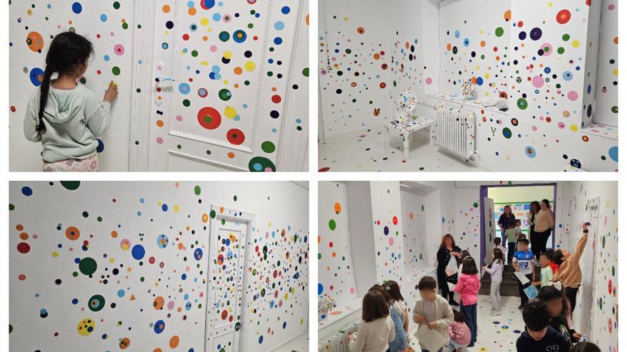 La icónica artista japonesa Yayoi Kusama tiene un pequeño universo en Grado: así es el lienzo inmersivo que la homenajea
