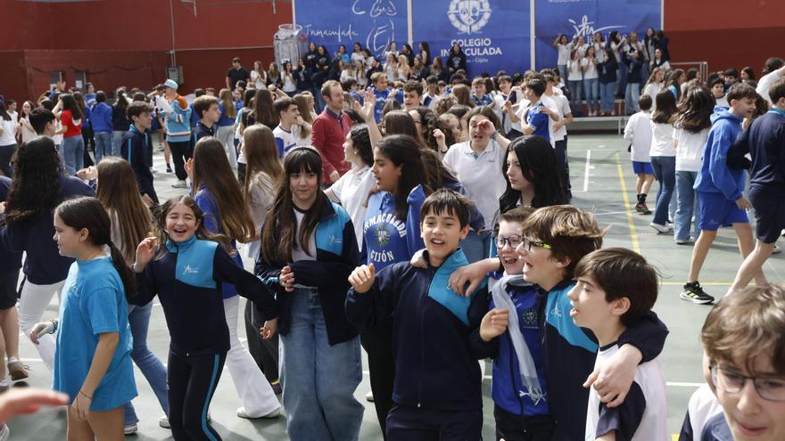 El inicio de las fiestas del colegio de la Inmaculada de Gijón, en imágenes
