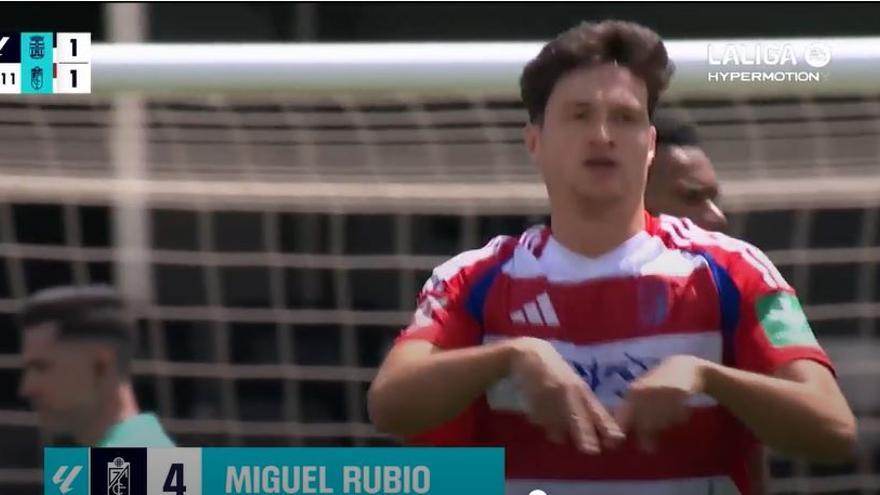 El 1-1 del Granada en el Cartagena 2-3 Granada de la jornada 36 de LaLiga Hypermotion
