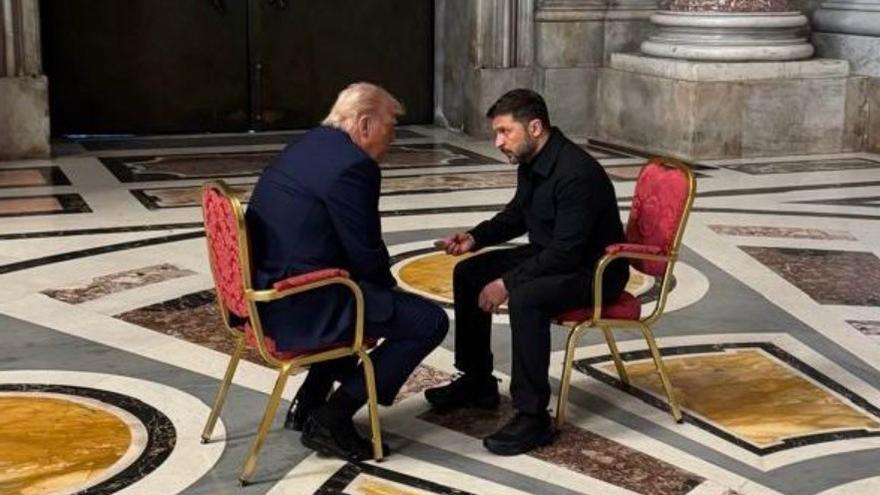 Así ha sido el encuentro entre Trump y Zelenski en la Basílica de San Pedro