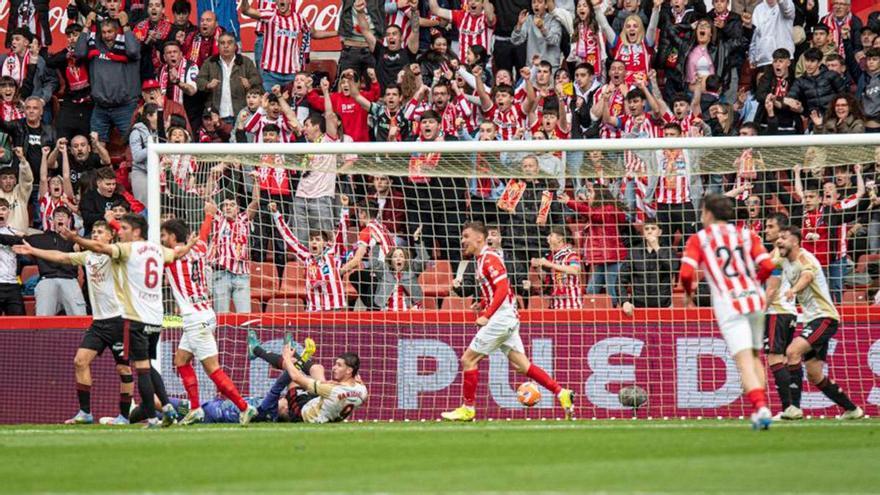 El Sporting recupera la normalidad con Garitano: solvente victoria ante el Mirandés (3-1) y a ocho del descenso