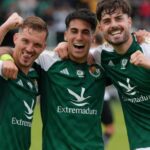 Palacín y Sancho conducen otra vez la fiesta del Cacereño