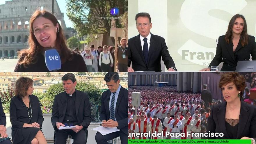 Las cadenas suspenden sus mañanas de fin de semana para dar cobertura completa al funeral del Papa Francisco