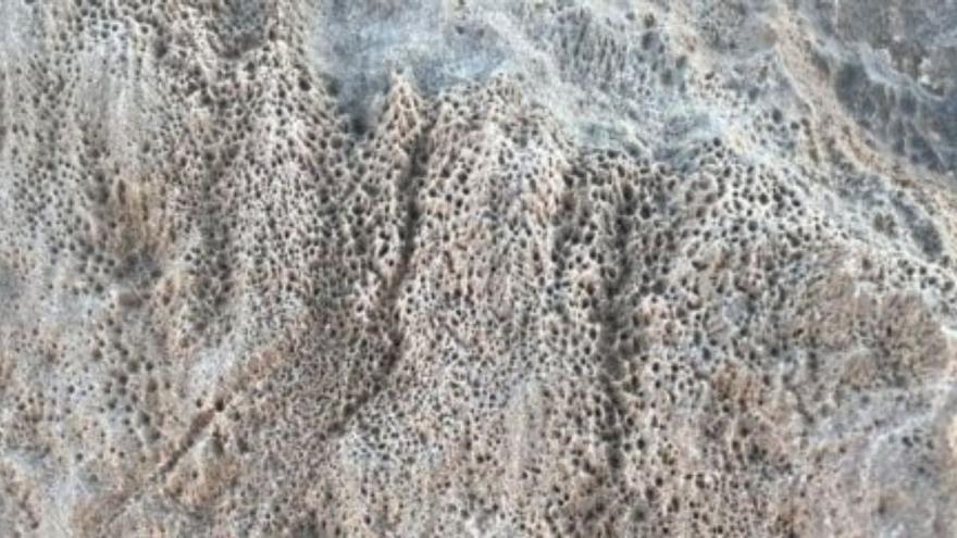 Una forma de vida desconocida en la Tierra generó extraños agujeros en el desierto