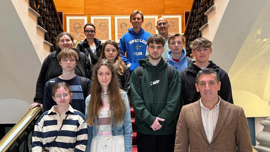 Gijón da la bienvenida a un grupo de estudiantes polacos de intercambio