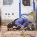 La reacción viral de Katy Perry al pisar tierra firme tras su viaje al espacio