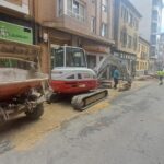 El centro de Mieres se llena de obras, con reorganización del tráfico para evitar el colapso circulatorio