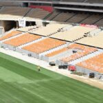Del nuevo césped a los accesos: trabajos a contrarreloj en la Cartuja a cinco días para la final de Copa del Rey