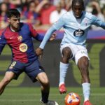El entrenador del Celta denuncia insultos racistas a Ilaix Moriba en el estadio del Barcelona