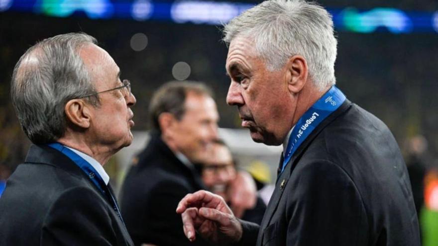 El mensaje de Ancelotti a Florentino antes de irse a Brasil y dejar a Xabi: «Nunca salió el arcoíris sin que lloviera primero»