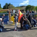 VÍDEO: Así fue la procesión de El Encuentro en Villardeveyo, Llanera