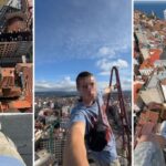 Un hombre se graba desde el borde de uno de los edificios más altos de Gijón: «Vaya locura»