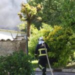 Susto en Avilés: una espectacular incendio causa un gran revuelo en uno de los barrios de la cuidad