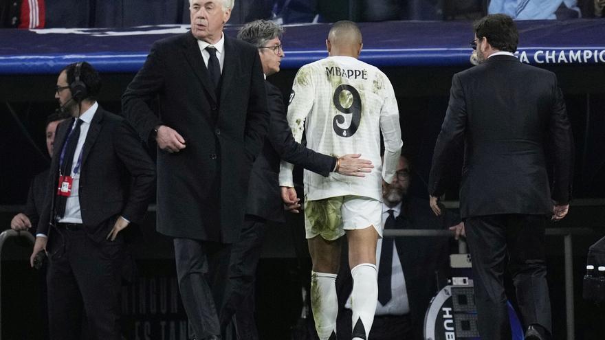 La eliminación del Real Madrid abre un pulso (entre Florentino y Ancelotti) y un dilema (Vinícius o Rodrygo)