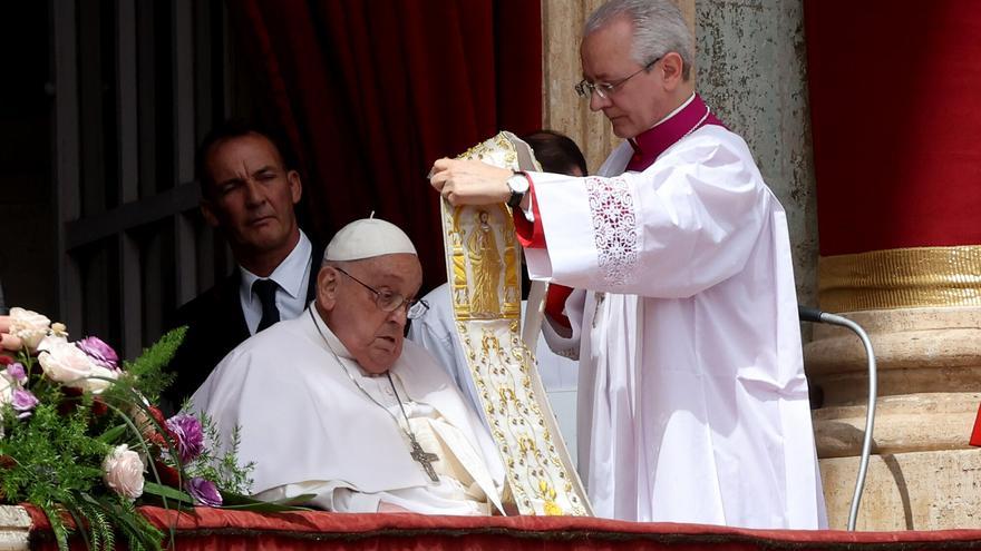 Las últimas imágenes del papa Francisco: en la basílica de San Pedro el Domingo de Resurrección
