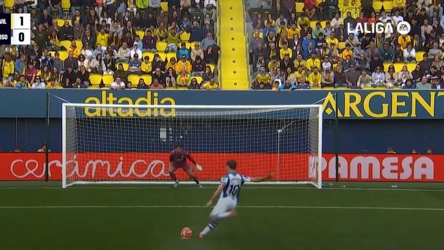El 1-1 de la Real Sociedad en el Villarreal 2-2 Real Sociedad de la jornada 32 de LaLiga EA Sports