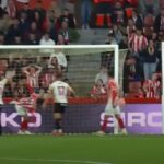 El 3-1 del Mirandés en el Sporting 3-1 Mirandés de la jornada 36 de LaLiga Hypermotion