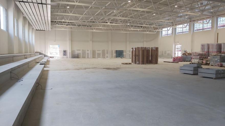 El instituto de La Corredoria coge color: así están las obras y ya se ven las superaulas y el polideportivo