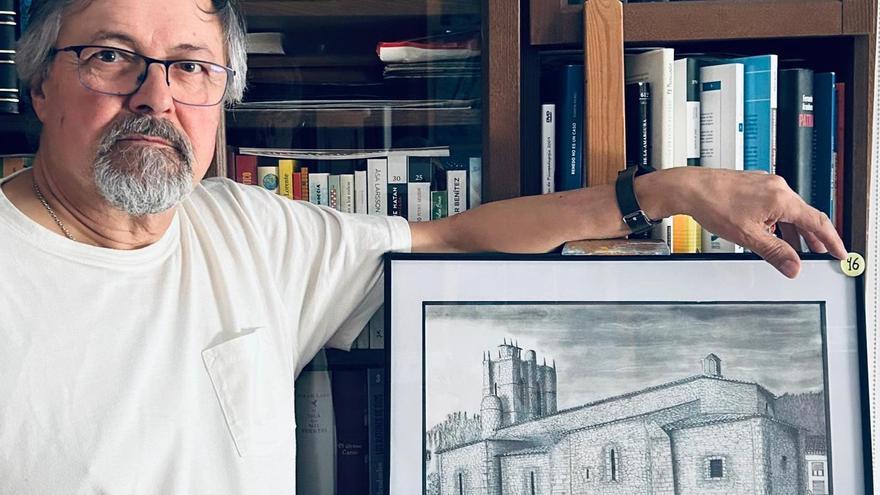 José Antonio Álvarez muestra por primera vez su destreza con el lápiz: de la torre Valdés-Salas a las callejuelas de Salas