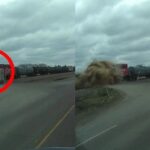 Graban el momento exacto en el que un tren impacta contra un camión en Estados Unidos