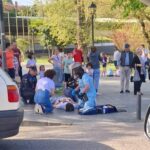 Susto en Grado: trasladado al HUCA un chico de 15 años herido por un atropello en la calle Eulogio Díaz Miranda