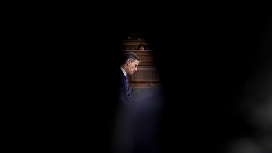 Pedro Sánchez comparece en el Congreso de los Diputados.