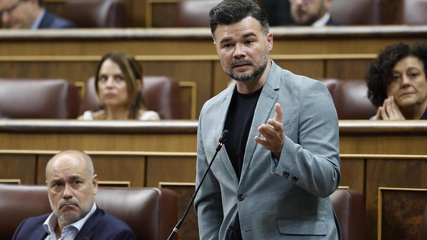 Rufián a Albares: «Lo de Gaza no es una herida abierta, es un genocidio»