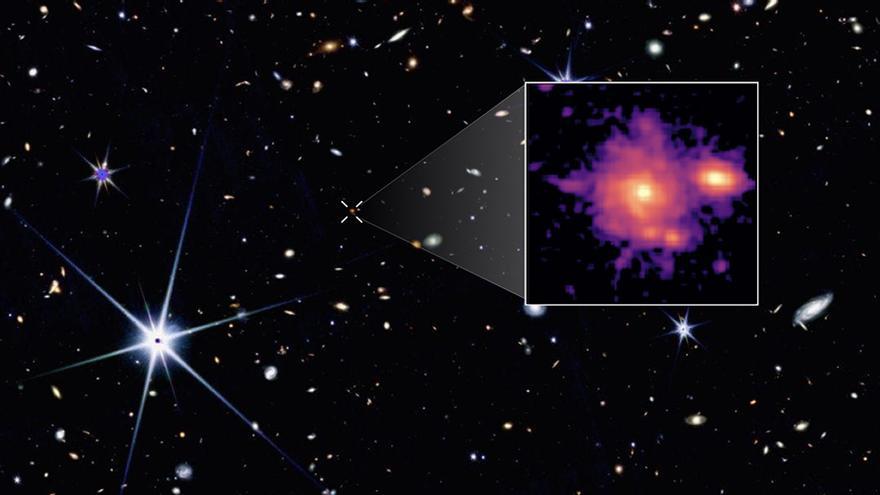El James Webb descubre una «Vía Láctea» en miniatura formada mil millones de años después del Big Bang