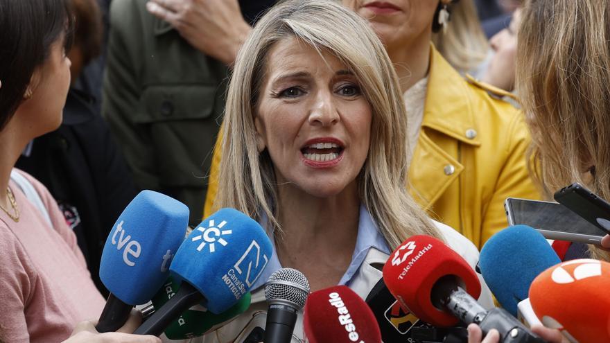 Yolanda Díaz: «Va a ser el último Primero de Mayo en el que vamos a tener una jornada laboral de 40 horas»