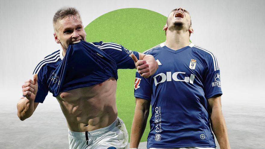La decisión de Paunovic ante la lesión de Fede Viñas: Paraschiv y Alemão piden paso en el Oviedo