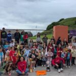 El colegio Honesto Batalón de Gijón y el Telecable Hockey, unidos por un día