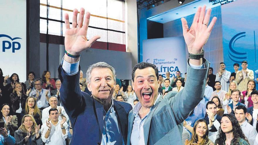 Juanma Moreno da manos libres a Feijóo y ordena no confrontar con Ayuso: «Cabemos todos»