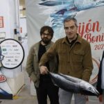 EN IMÁGENES: La campaña de bonito arranca en la lonja de Gijón con una descarga de 2.800 kilos: «El pescado está cambiando las rutinas»