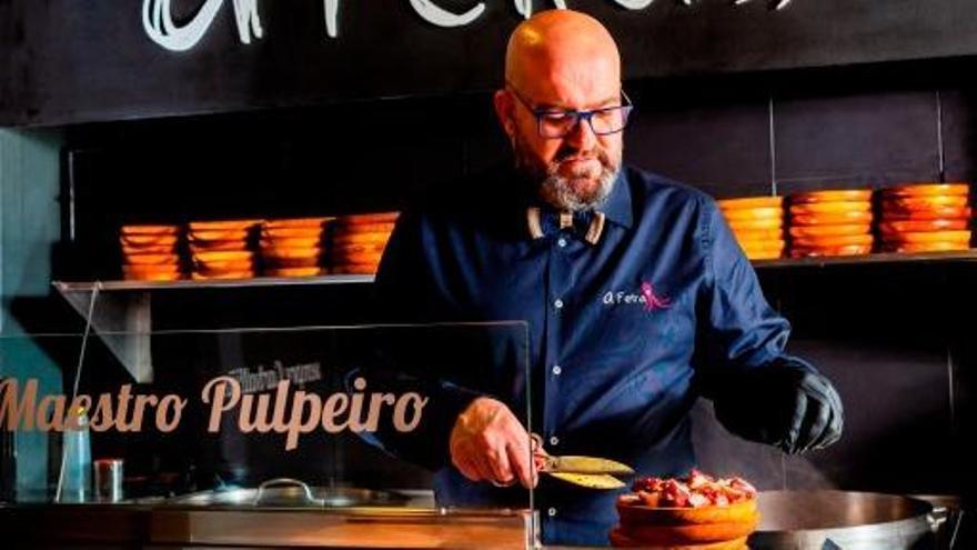De Corvera a Madrid, el pulpo «A Feira» viaja hasta el Santiago Bernabéu