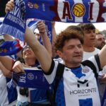EN IMÁGENES: Ambientazo antes del partido por el ascenso del Avilés contra el Antoniano