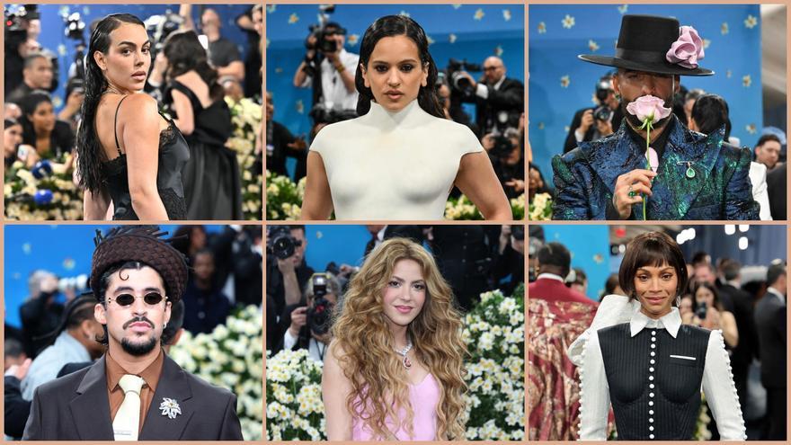 Rosalía, Shakira, Bad Bunny, Zoe Saldaña, Maluma… el escuadrón latino se hace fuerte en la Met Gala