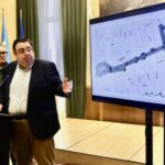 Experimento en el centro de Gijón: Munuza se queda con un solo carril para testar la ampliación de aceras