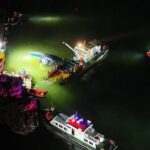 Al menos nueve muertos y 70 heridos por el hundimiento de cuatro barcos turísticos en China