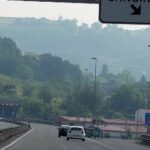 Aparatoso accidente en la Autovía Minera, con dos vehículos implicados