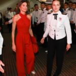 La Reina Letizia y la princesa Leonor celebran el Día de la Madre con una cena de gala a bordo de Elcano