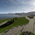 El futuro paseo de Naval Gijón: dos rutas peatonales y casi 20.000 metros de zonas verdes