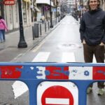 Un día sin tráfico en la calle Los Moros de Gijón: «Es una buena iniciativa»