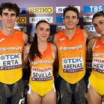 El 4×400 mixto, a menos de medio segundo de la final